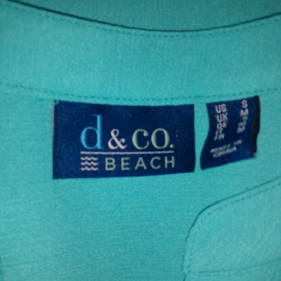 d&Co. Beach teal  oversized tunic top size Small - Picture 4 of 7